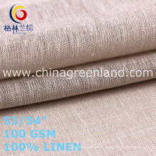 Linen Plain Fabric for Fashion Style Garments (GLLML468)